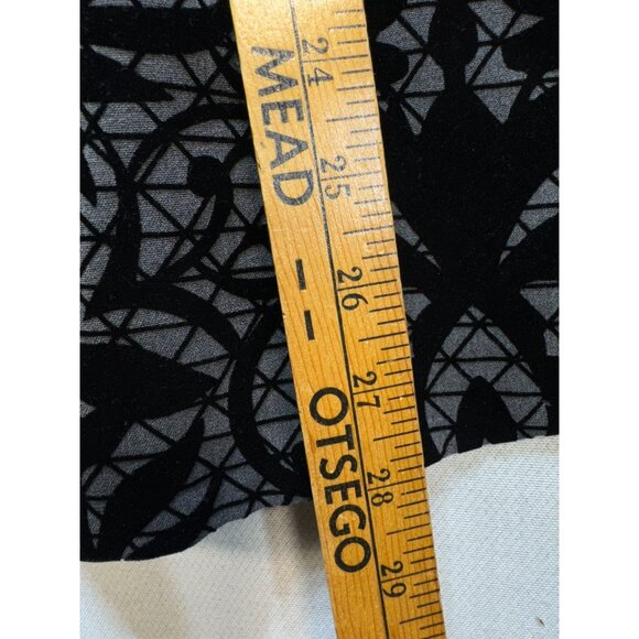 East 5th Womens A-Line Skirt Size 12 Black Gray Floral Whimsigoth Chic Boho - Picture 6 of 12